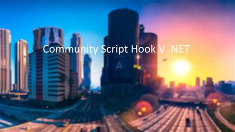 scripthookv|Community Script Hook V .NET .